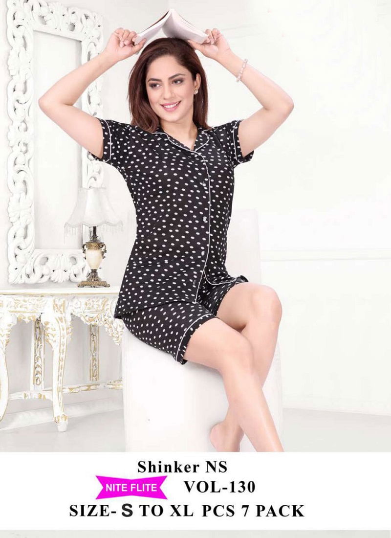 Nite Flite 130 Hosiery Latest Fancy Designer Cotton Night Suits Collection